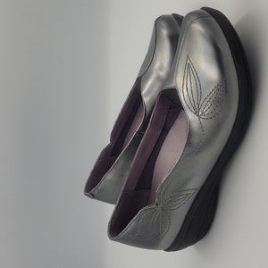 Dansko Mindy Silver Slip On Shoes